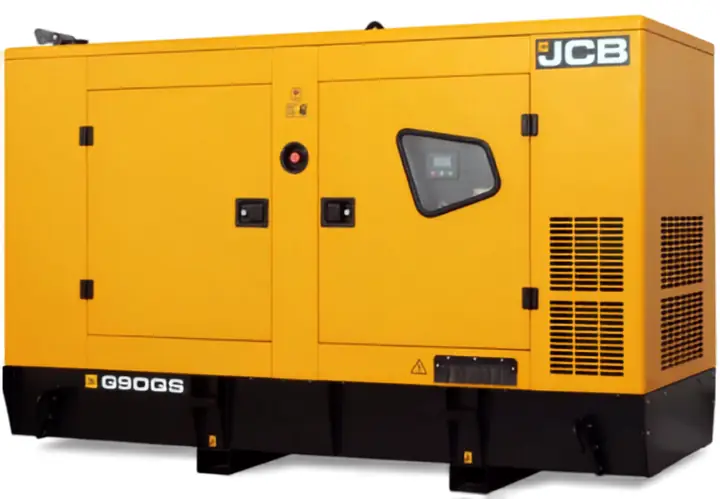 Diesel generator in a sound-attenuating enclosure